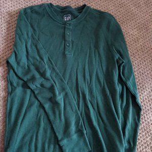 GAP Green thermal shirt